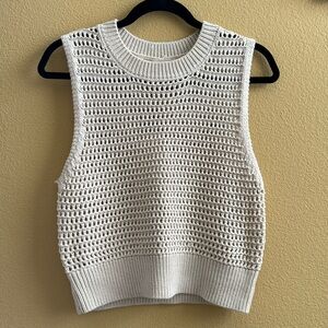 NWT Stitch & Feather crochet knitt sleeveless top